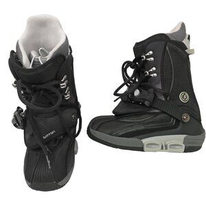 NEW! BURTON SAPPHIRE SOCKET SI STEP IN SNOWBOARD BOOTS! SIZE 5 WOMENS BLACK